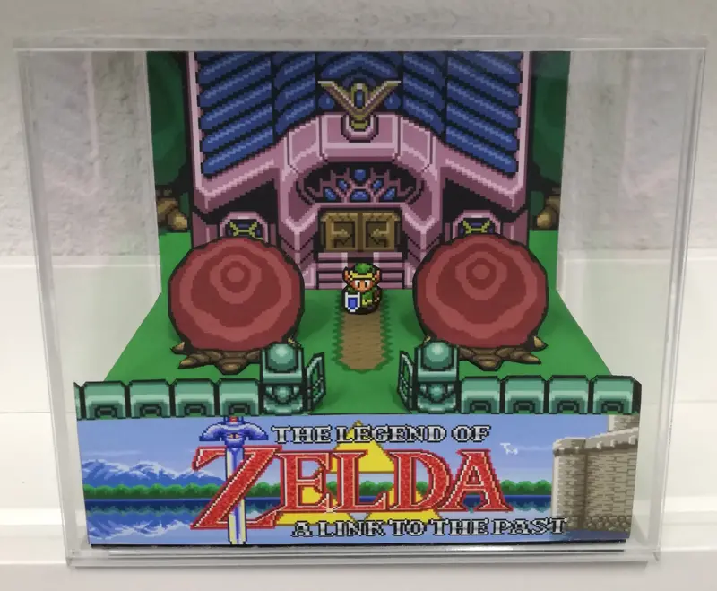 Zelda A Link To The Past Cubic Diorama 1