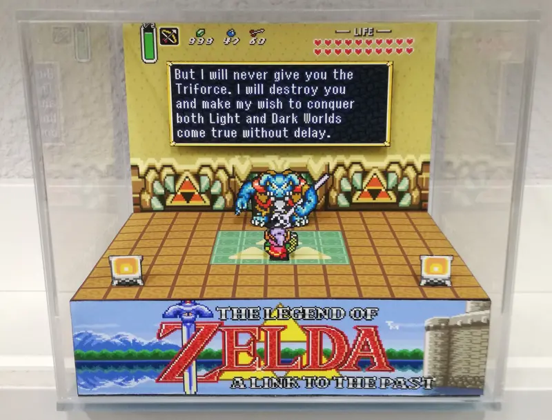 Zelda A Link To The Past Ganon Cubic Diorama 1