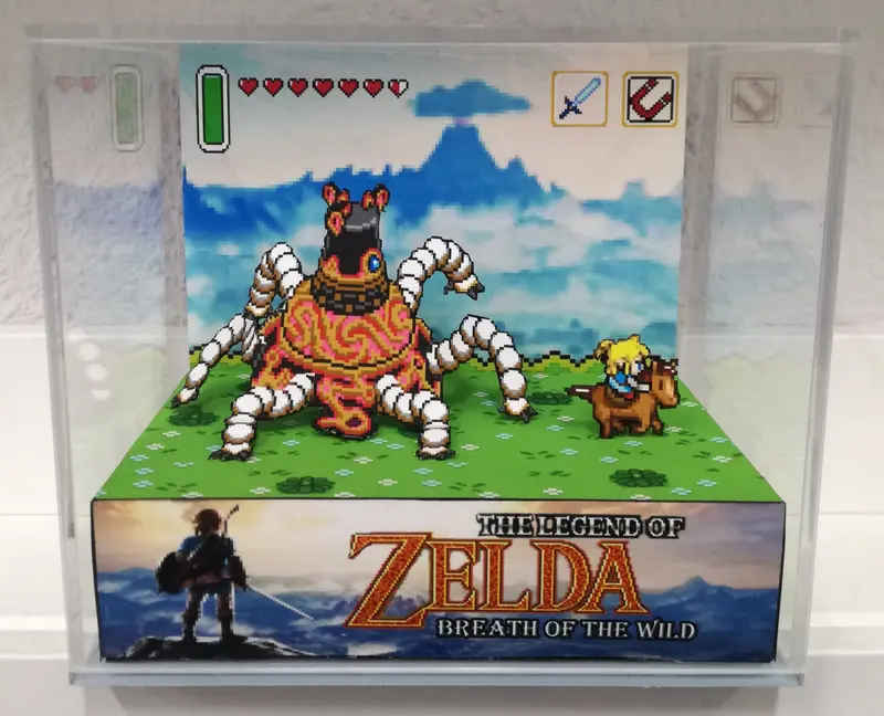 Zelda Breath Of The Wild Snes Cubic Diorama 1