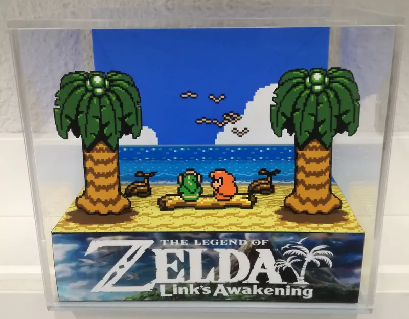 Zelda Links Awakening Cubic Diorama 1