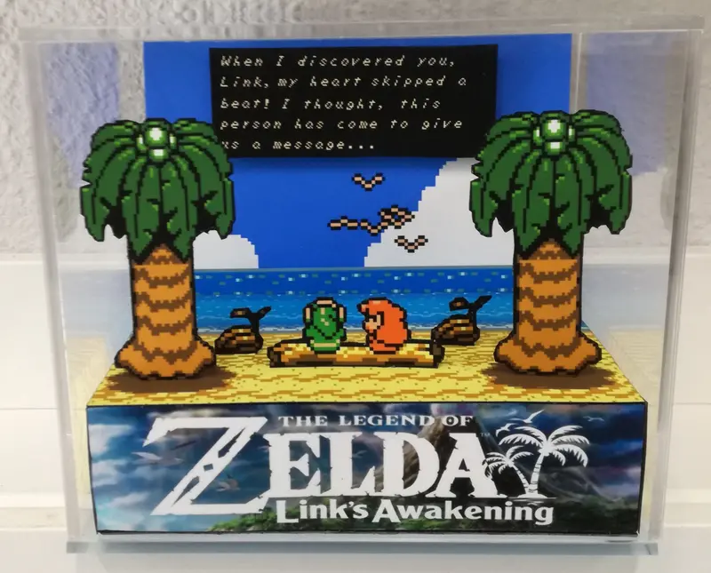 Zelda Links Awakening Cubic Diorama 2