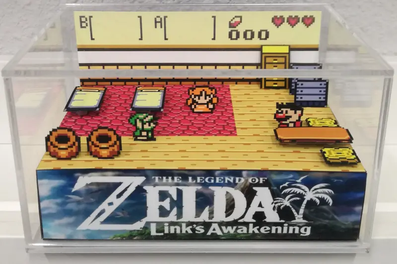 Zelda Links Awakening House Cubic Diorama 1