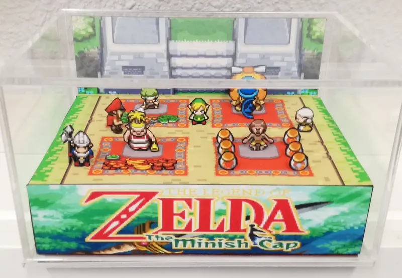 Zelda Minish Cap Market Flat Cubic Diorama 1