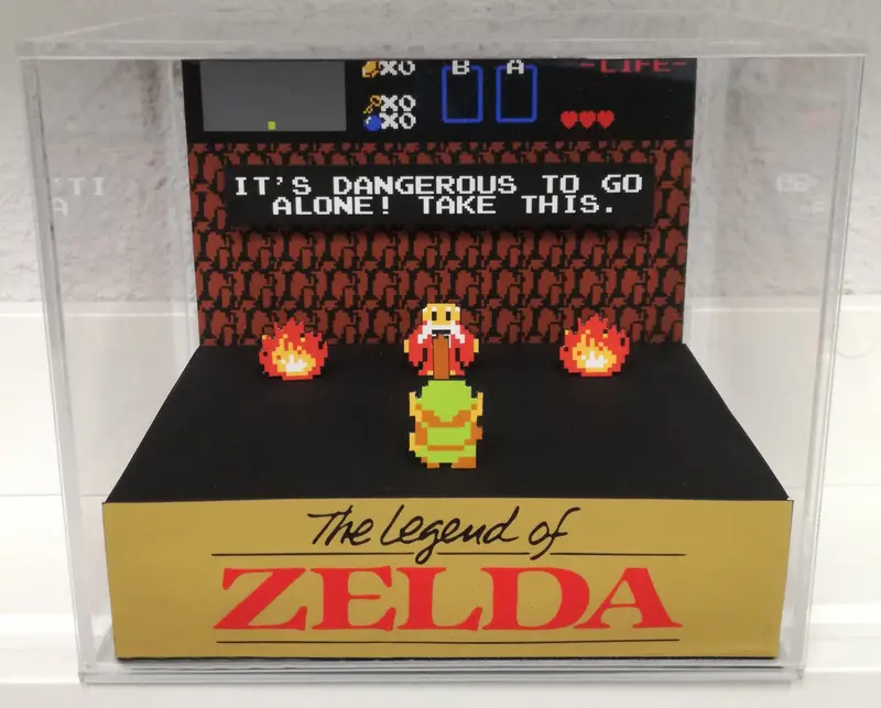 Zelda Nes Cubic Diorama 1