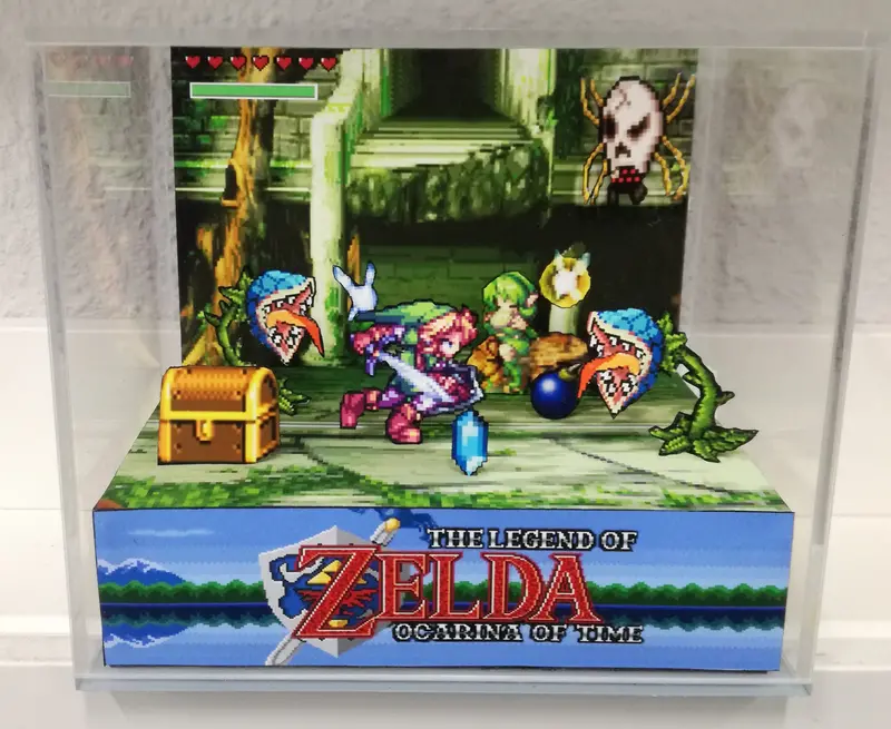 Zelda Ocarina Of Time Beat Em Up Cubic Diorama 1
