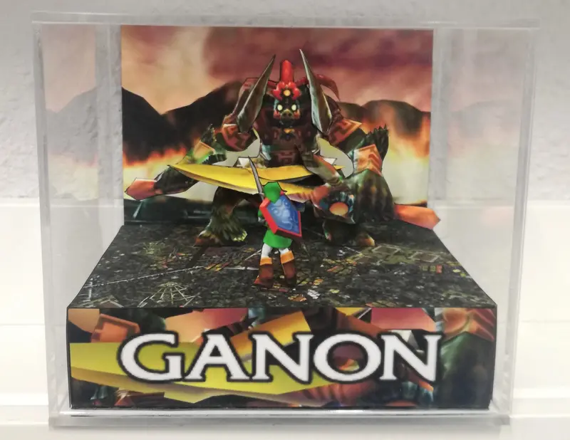 Zelda Ocarina Of Time Ganon Cubic Diorama 1