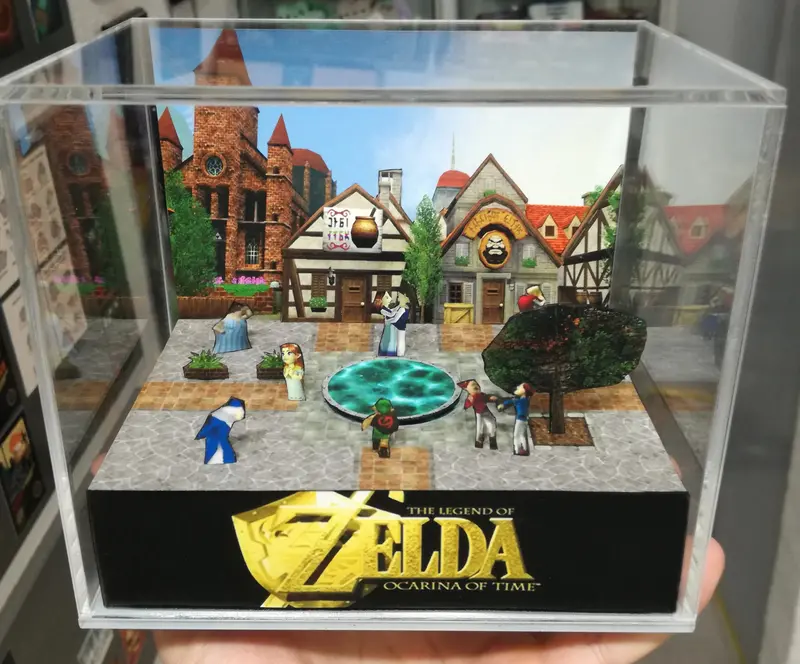 Zelda Ocarina Of Time Market Cubic Diorama 2