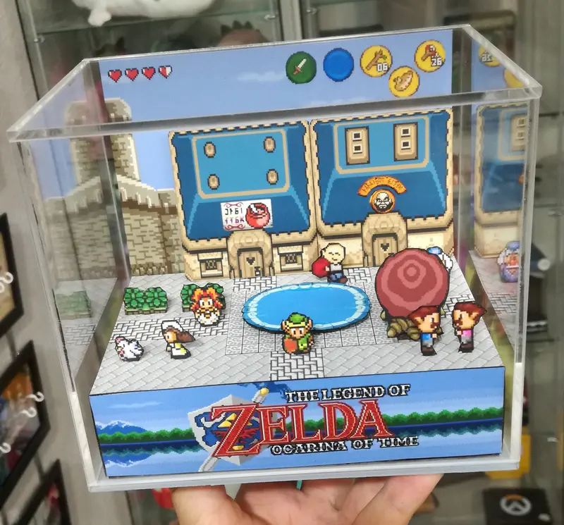 Zelda Ocarina Of Time Snes Cubic Diorama 2