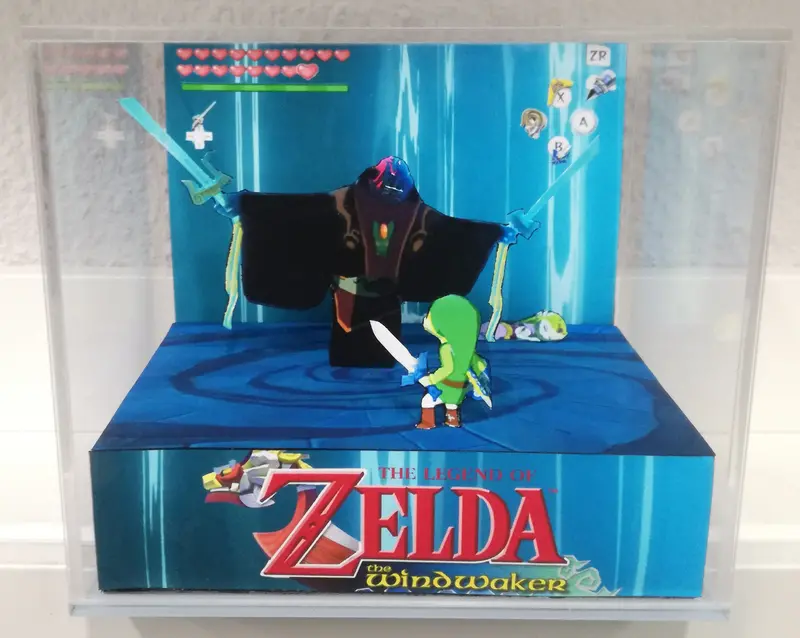 Zelda Wind Waker Ganondorf Cubic Diorama 1
