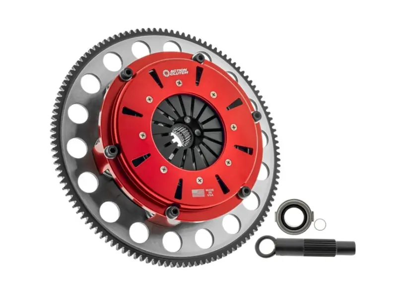 Action Clutch Triple-Disc Race Clutch Kit For 1989–1992 Mazda Rx-7 Turbo Ii (13B-T), 7.25", Includes Steel Flywheel 1