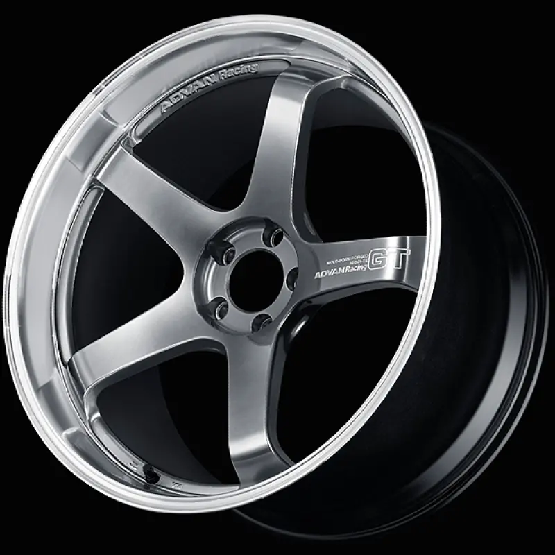 Advan Gt Premium Forged Wheel – 21X12", +45 Offset, 5X120, 70.1Mm Bore, Hyper Platinum Black Finish 1