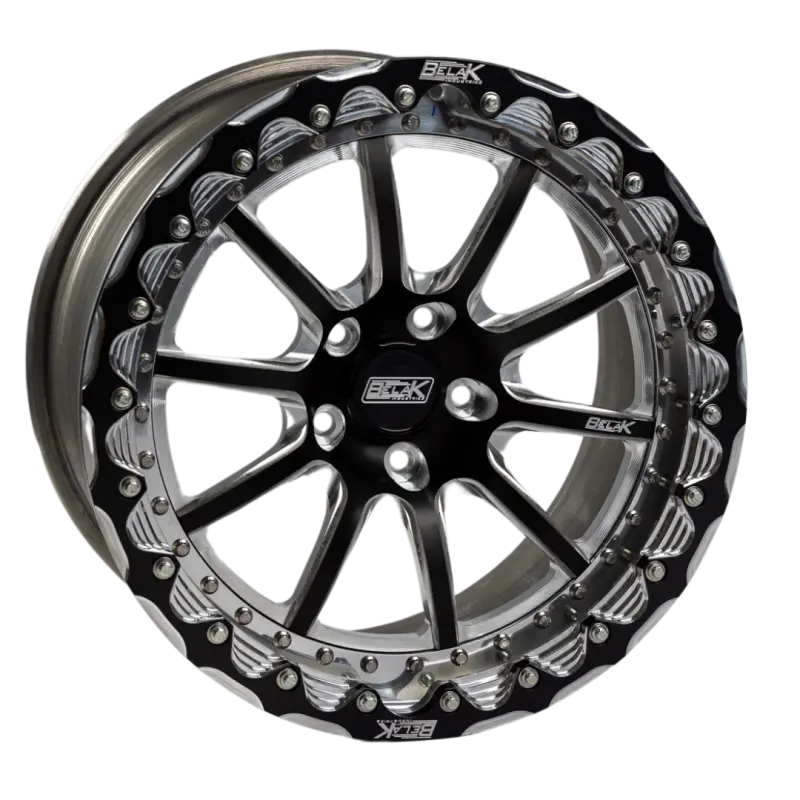 Belak Single Beadlock Wheel — 15X7", Honda Awd Rear Fitment, 4X100 Bolt Pattern, Series 4 Design 1