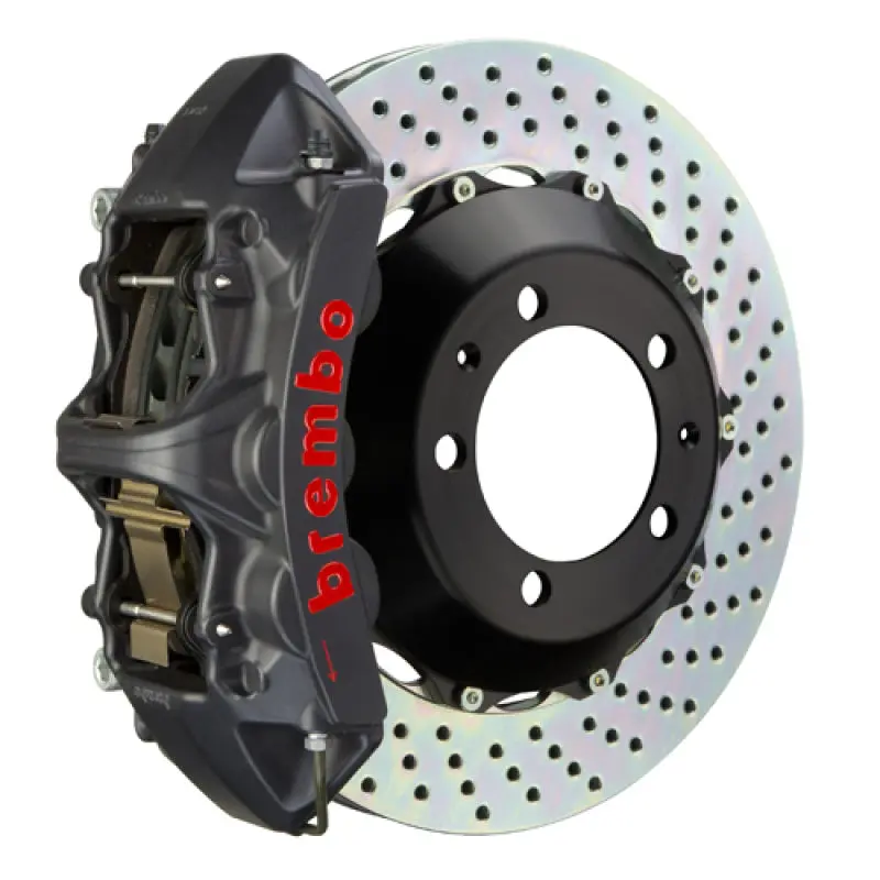 Brembo C5 Corvette Gts Brake Kit: 6-Piston Front Calipers With Drilled 355X32Mm Two-Piece Rotors (1997–2004) 1