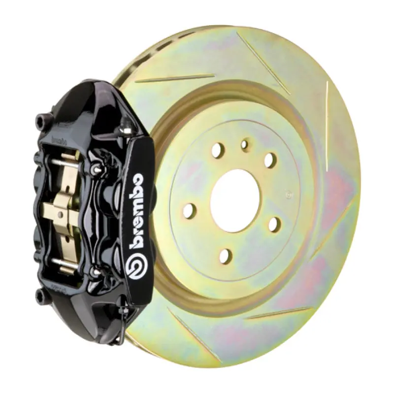 Brembo Gt Big Brake Kit For 2010–2015 Camaro V6 – Rear Slotted Rotors (365X28Mm), 4-Piston Calipers, Black Finish 1