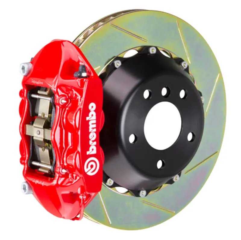 Brembo Gt Big Brake Kit For 2017 Ford F-150 Raptor – Rear, 4-Piston Calipers, Slotted 380X28Mm Two-Piece Rotors (Red Finish) 1