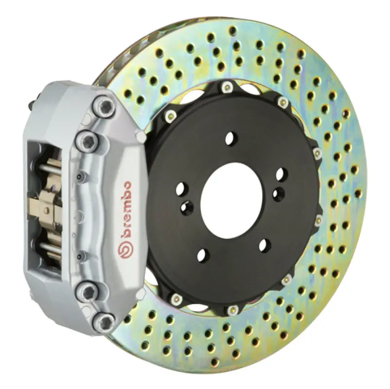 Brembo Rear Big Brake Kit For 1999–2005 Honda S2000 – 4-Piston Calipers, 328X28Mm Two-Piece Drilled Rotors – Black 1