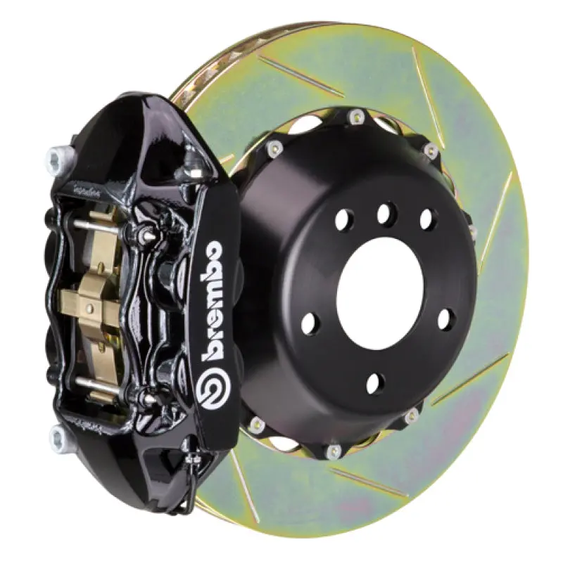 Brembo Rear Big Brake Kit For 2003–2009 Mercedes-Benz E55 Amg – 4-Piston Calipers, 380X28Mm Two-Piece Slotted Rotors – Type 1 Black Finish 1