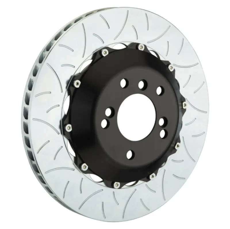 Brembo Slotted Two-Piece Rear Rotors (345X28Mm) For 2008–2013 Lexus Is-F, 2015+ Rc-F, And 2016–2020 Gs-F 1