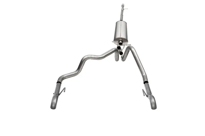 Corsa Cat-Back Exhaust System For 2022–2023 Chevrolet Silverado 1500 – Dual Rear Exit With Turn-Down Tips 1