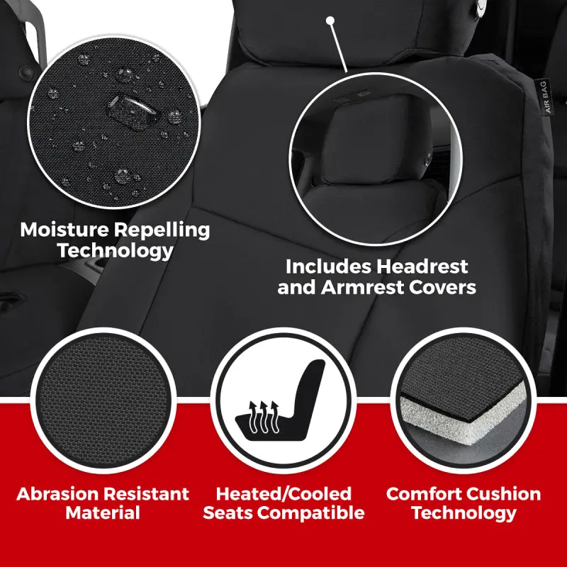 Covercraft 13-18 Dodge Ram Endura Precisionfit Custom Front Row Seat Covers - Charcoal/Silver 2