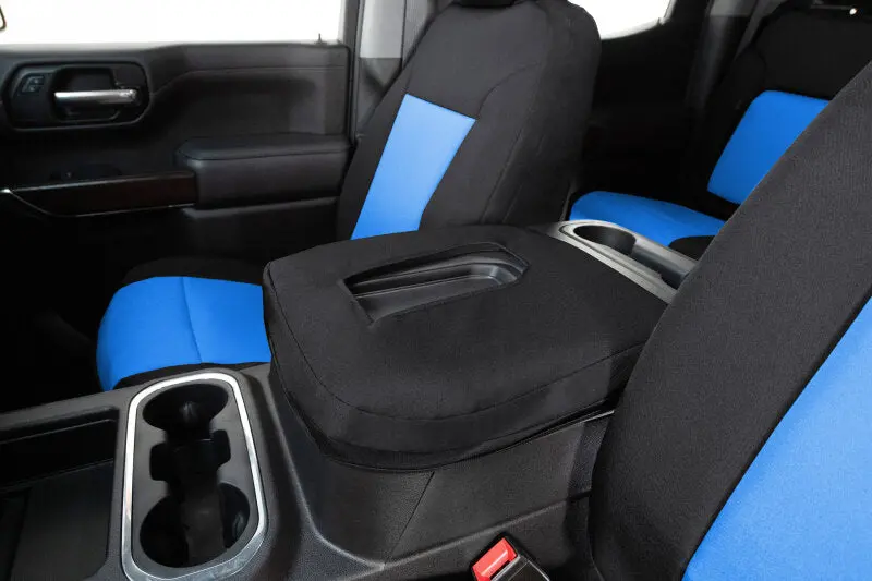 Covercraft Endura Precisionfit Front Seat Covers For 2021–2024 Ford F-150 – Blue/Black Custom Fit 1