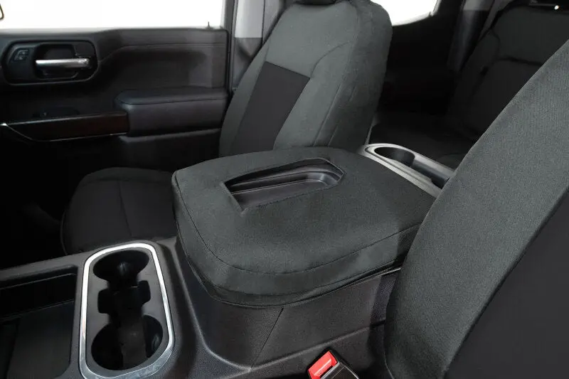 Covercraft Endura Precisionfit Seat Covers For 2017–2024 Nissan Armada – Front Row, Charcoal/Black 2