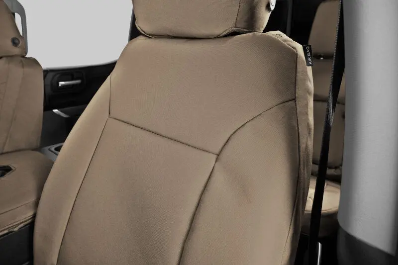 Covercraft Endura Precisionfit Second Row Seat Covers For 2016–2024 Nissan Titan – Tan/Tan Custom Fit 1