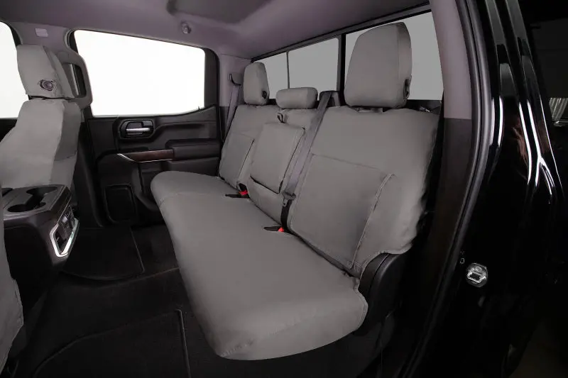 Covercraft Polycotton Seatsaver Custom Seat Covers For Second Row Of 2019–2024 Toyota Rav4 – Misty Grey 1