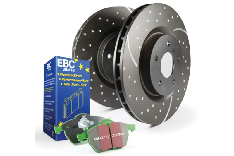 Ebc Greenstuff S3 Brake Kit – Front And Rear Pads With Slotted Gd Rotors For Enhanced Stopping Power 1