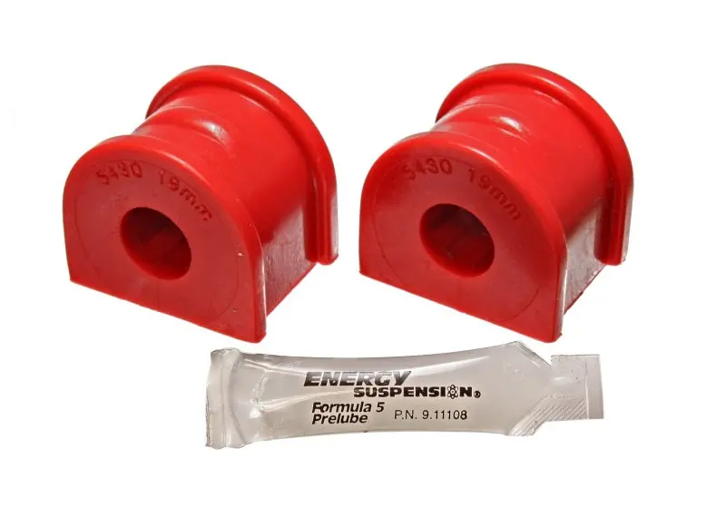 Energy Suspension 97-04 Chevy Corvette Red 19Mm Rear Sway Bar Bushing Set - Reuse Oe Brackets 1