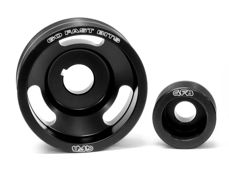Gfb 02-10 Wrx/Sti 2 Piece Under-Drive Pulley Kit W/ Belts (Crank & Alternator) 1