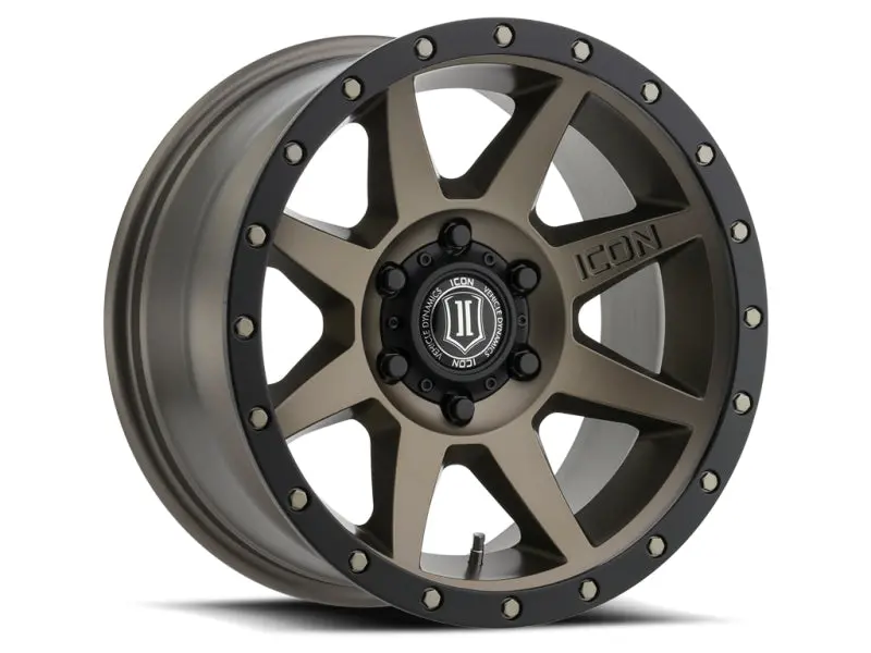 Icon Rebound Bronze Alloy Wheel – 17X8.5In, 6X5.5In Bolt Pattern, Zero Offset, 4.75In Backspace, 106.1Mm Centerbore 1