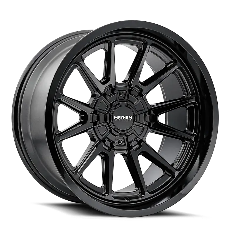 Mayhem 8116 Gloss Black Forged Wheel – 18X9", 8X165.1 Bolt Pattern, -12Mm Offset, 125.2Mm Hub Bore 1