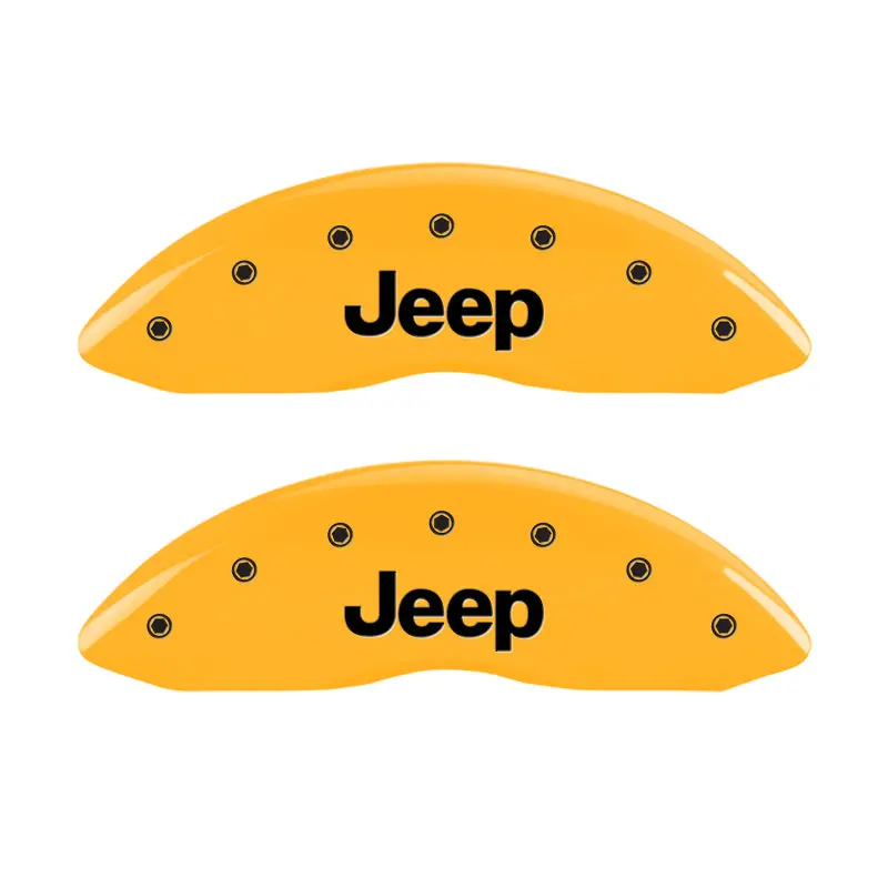 Mgp Engraved Caliper Covers – Yellow Finish With Black Char Accent For 1999 Jeep Grand Cherokee 1