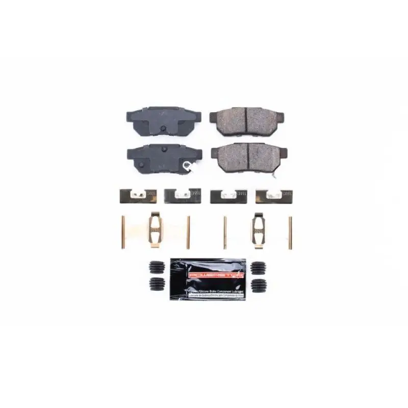 Power Stop Z23 Evolution Sport Brake Pads With Hardware – Rear, 1986–2001 Acura Integra 1