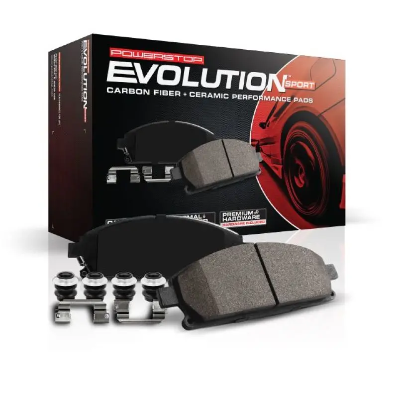Power Stop Z23 Evolution Sport Brake Pads With Hardware – Rear, 1986–2001 Acura Integra 2