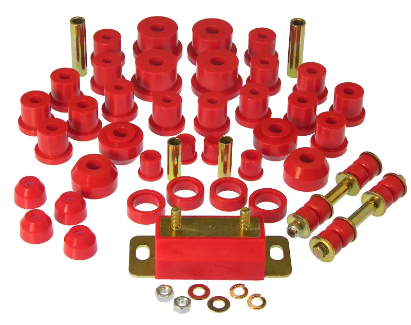 Prothane Total Suspension Bushing Kit In Red For 1965–1966 Ford Mustang 1