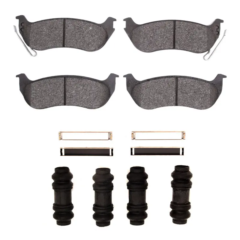R1 Rear Semi-Metallic Brake Pad & Hardware Kit For 2003–2010 Ford Explorer Sport Trac 1