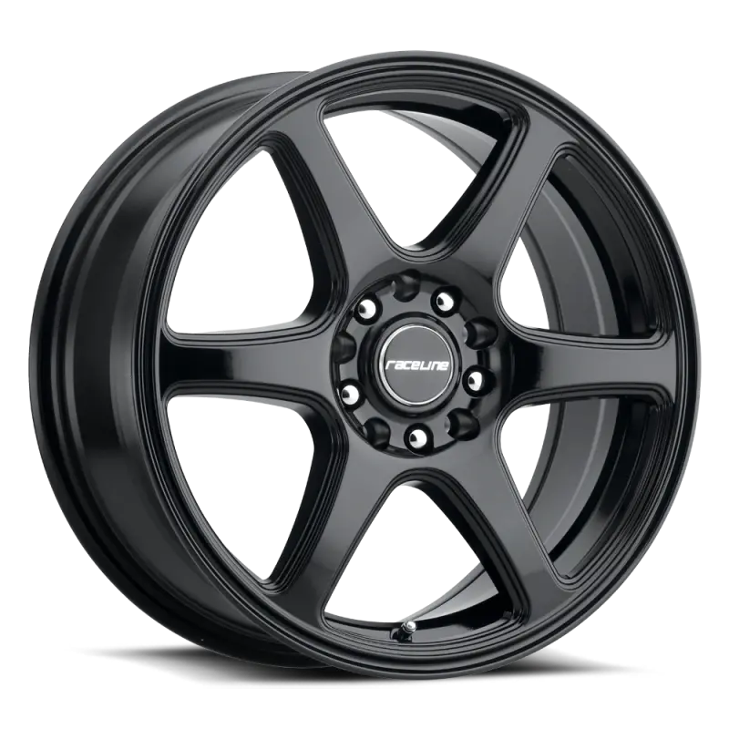 Raceline Matrix Gloss Black Alloy Wheel — 16X7 Inches, 5X100/5X114.3 Bolt Pattern, 40Mm Offset 1