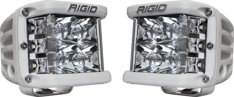 Rigid Industries D-Ss Dual Spot Led Light Pair – White Housing 1