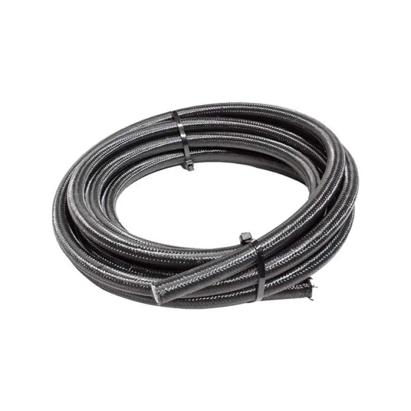 Snow Performance 8An Ptfe-Braided Stainless Hose – 15-Foot Black Length, High-Pressure Rated 1
