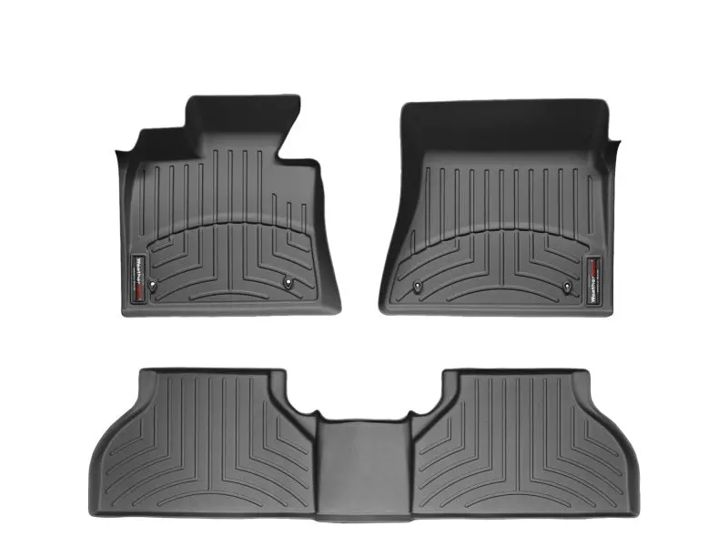 Weathertech Rear Floorliner — Precision-Cut, Matte Black Interior Mat 1