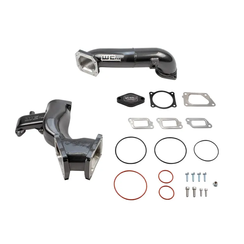 Wehrli High-Flow Y-Bridge Kit For 2011–2016 Chevrolet Lml Duramax 6.6L – Illusion Blueberry Finish 1