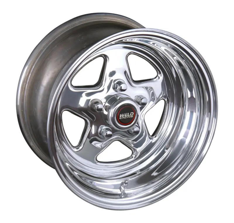 Weld Prostar 15X14-Inch Polished Aluminum Wheel – 5X4.5 Bolt Pattern, 4.5-Inch Backspace, Non-Beadlock Design 1