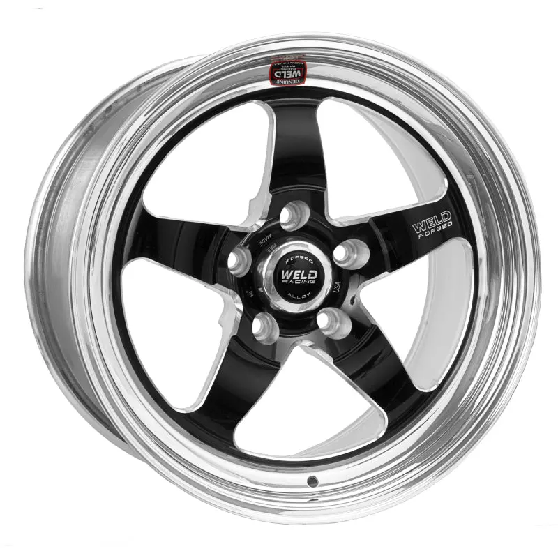 Weld Racing S71 Black Machined Wheel – 17X9 Inches, 5X115Mm Bolt Pattern, 6.2-Inch Backspace (High-Pad, Non-Beadlock) 1
