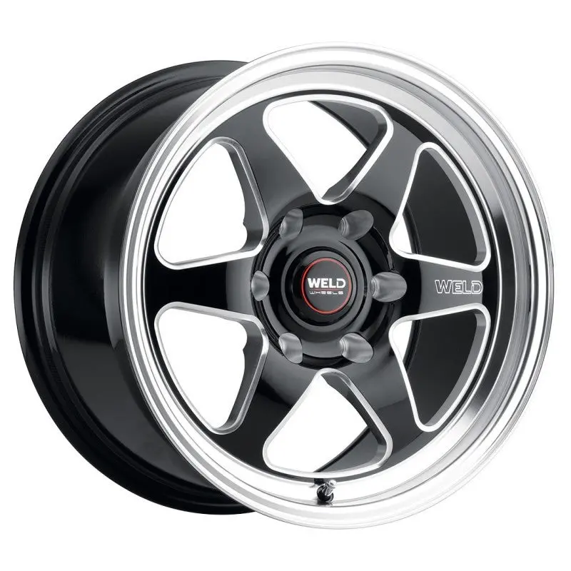 Weld S156 17X7 Ventura 6 Drag 6X127 Et10 Bs4.375 Gloss Blk Mil Dia 78.1 1