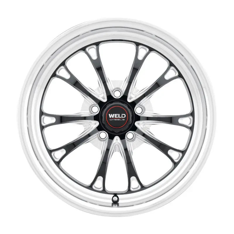 Weld S157 17X10 Inch Gloss Black Belmont Drag Wheel – 5X112, Et40, 7.1In Backspace, 78.1Mm Center Bore 1