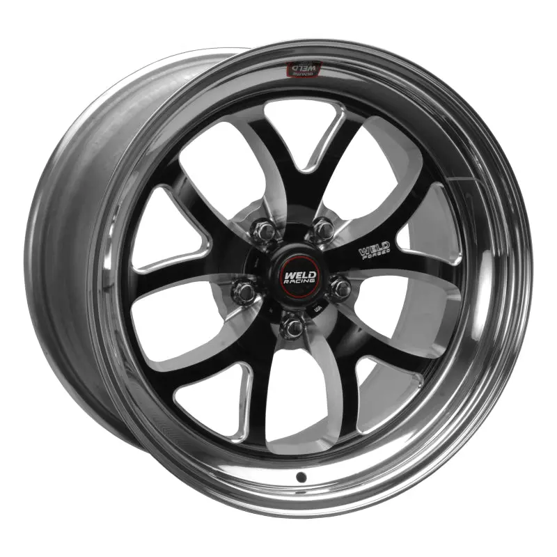 Weld S76 Black Alloy Wheel – 18X7 Inches, 5X4.5 Bolt Pattern, 4.2-Inch Backspace (Medium Pad, Non-Beadlock) 1