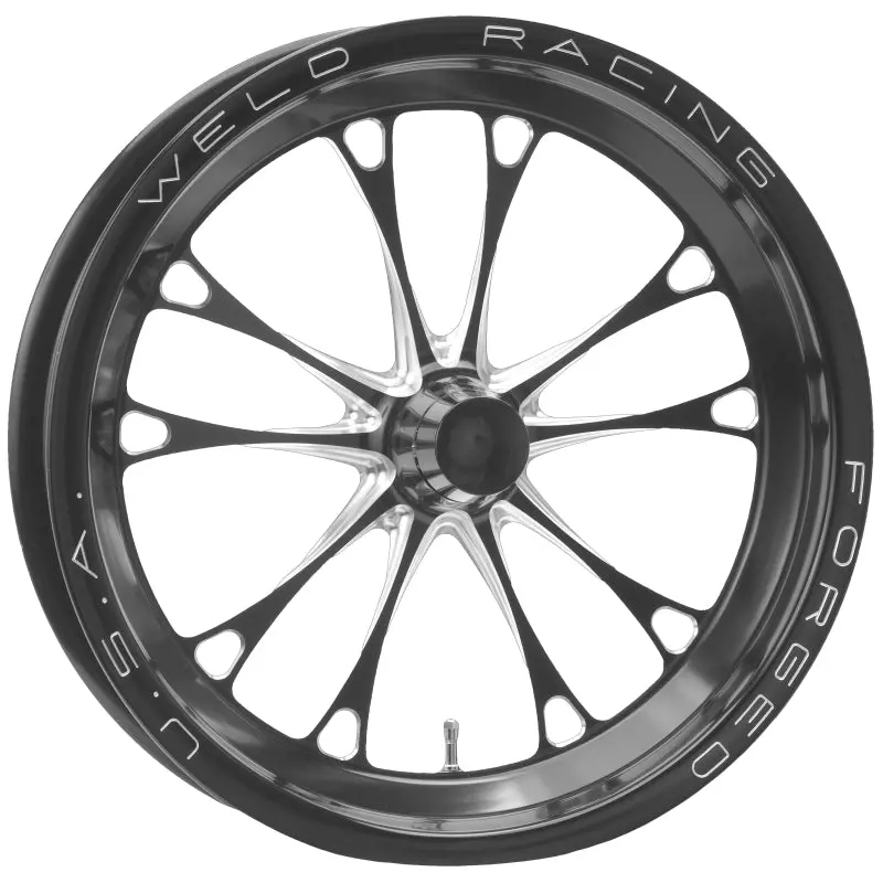 Weld V-Series Anglia Spindle Wheel – 15X3.5In, 1.75In Backspace, Black Finish (Non-Beadlock, 1-Piece) 1