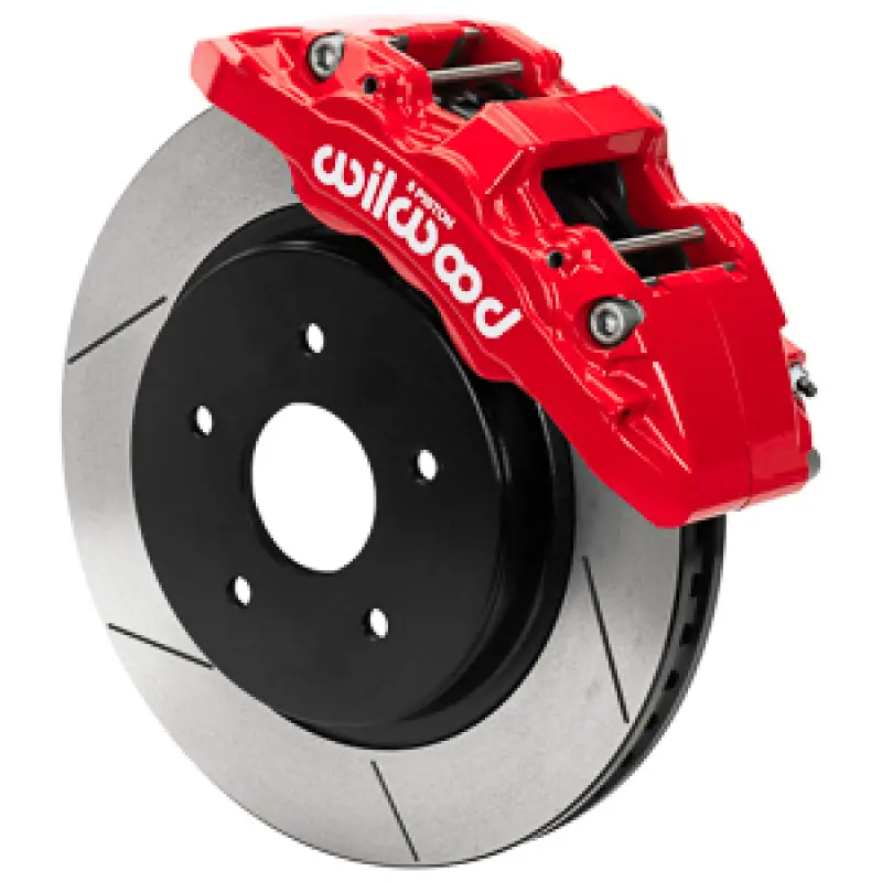 Wilwood Aero6 Dual-Master Front Brake Kit With Lines For 2013–2018 Dodge Ram 1500 – Red Calipers 1